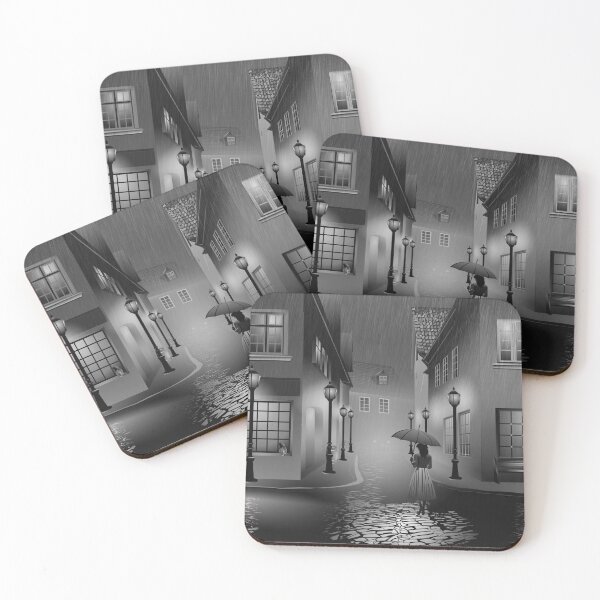 Item preview, Rainy Night in a Quiet Town designed and sold by Art By M.