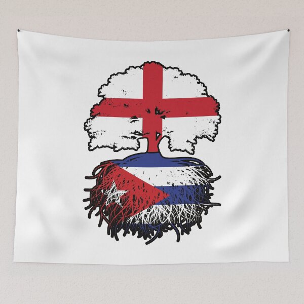 Item preview, Cuba Cuban English England Tree Roots Flag designed and sold by FlagX.