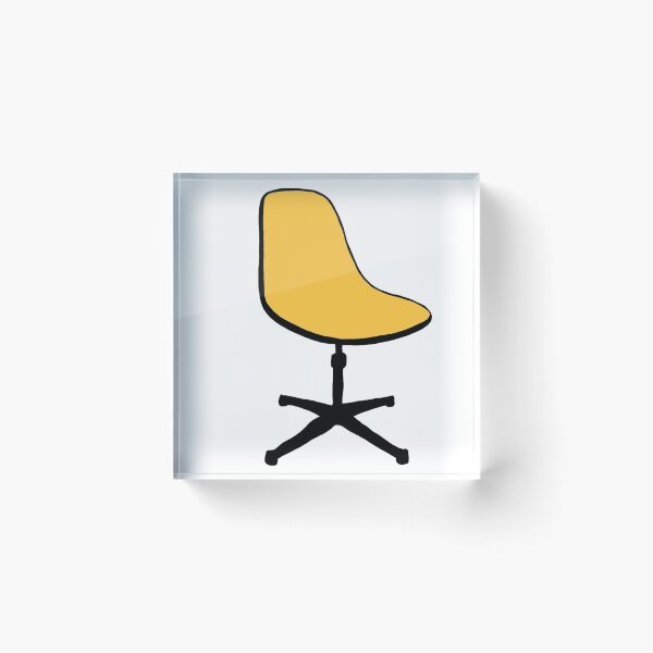 Item preview, Yellow Retro Swivel Office Chair  designed and sold by CreepingWillow.