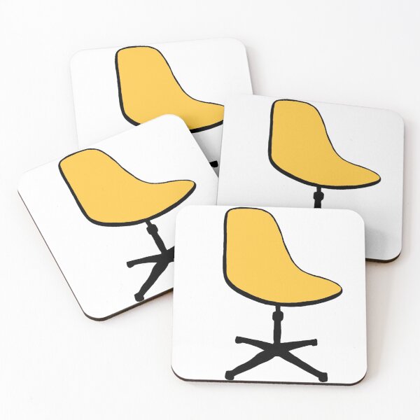 Item preview, Yellow Retro Swivel Office Chair  designed and sold by CreepingWillow.
