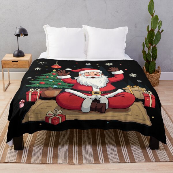 Item preview, Joyful Santa Claus Celebrating Christmas Festivities designed and sold by InsanseCreation.