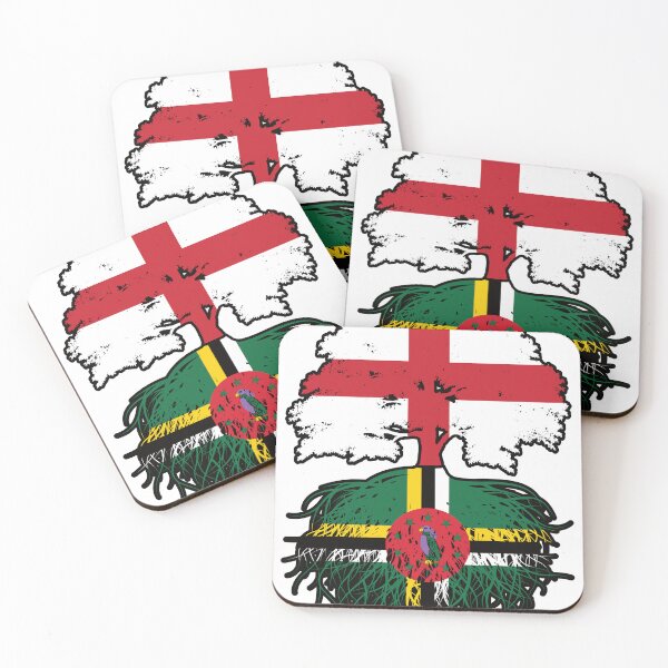Item preview, Dominica Dominican English England Tree Roots Flag designed and sold by FlagX.