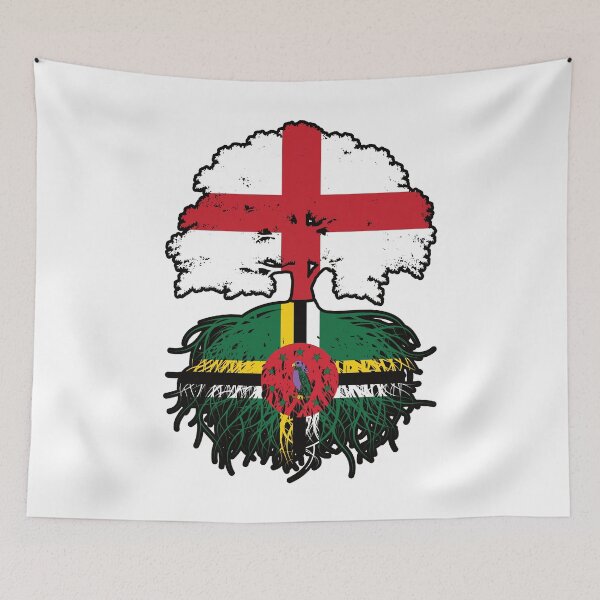 Item preview, Dominica Dominican English England Tree Roots Flag designed and sold by FlagX.