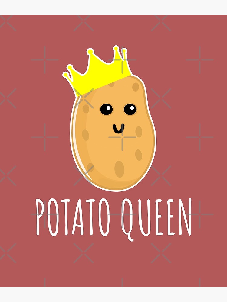 Disover Potato Queen - Funny Potato Gift Premium Matte Vertical Poster