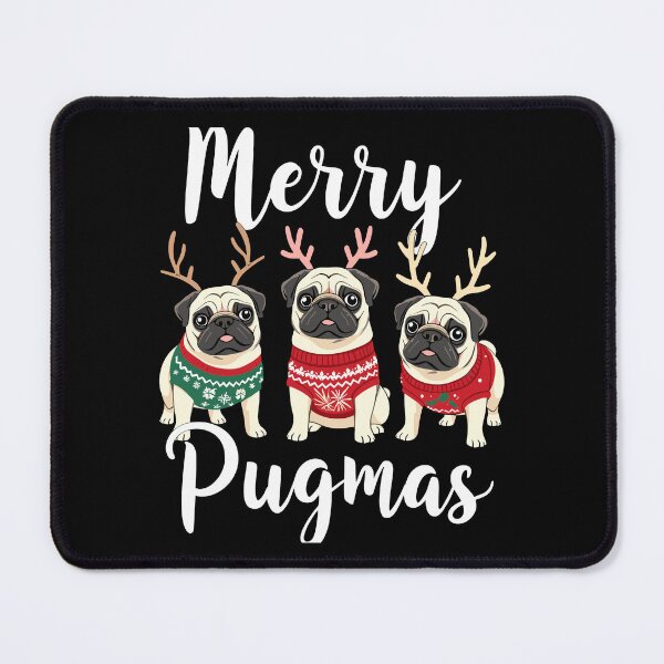 Item preview, Festive Holiday Design with Cute Pugs designed and sold by InsanseCreation.