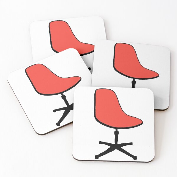 Item preview, Red Retro Swivel Office Chair  designed and sold by CreepingWillow.