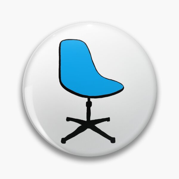 Item preview, Blue Retro Swivel Office Chair  designed and sold by CreepingWillow.