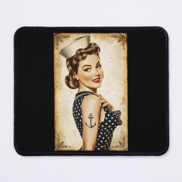 Item preview, Navy Pinup Girl designed and sold by Angry Swan Designs.