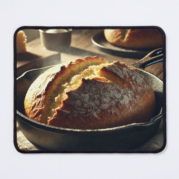 Item preview, Freshly Baked Potato Bread in Cast Iron Skillet designed and sold by Thanabordee.