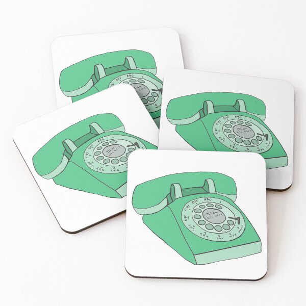 Item preview, Green Retro Rotary Phone designed and sold by CreepingWillow.
