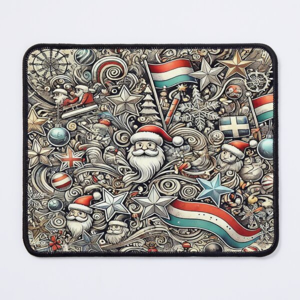 Item preview, Flags, Presents, and Snowflake Chaos – Perfect Holiday Gift designed and sold by Imaginarium of Chaos falcon88 .