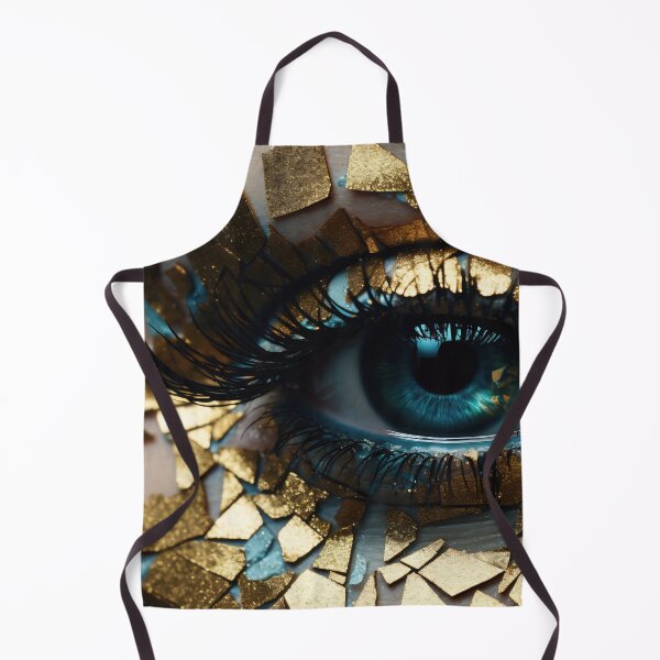 Item preview, Luxurious Vision: Woman's Eye with Gold Leaf Accents designed and sold by anytka.