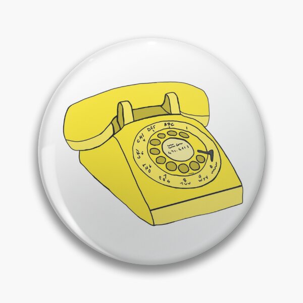 Item preview, Yellow Retro Rotary Phone designed and sold by CreepingWillow.