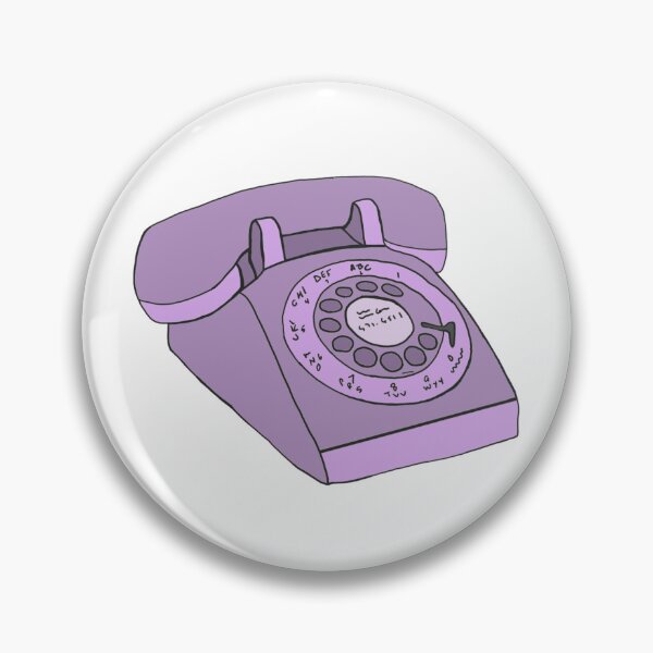 Item preview, Purple Retro Rotary Phone designed and sold by CreepingWillow.