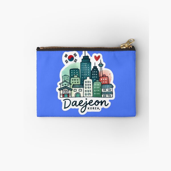 Item preview, Delicate Minimalist Daejeon Skyline Sticker, designed and sold by PaintMeWorld.