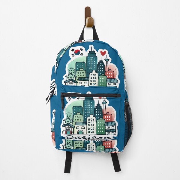 Item preview, Delicate Minimalist Daejeon Skyline Sticker, designed and sold by PaintMeWorld.