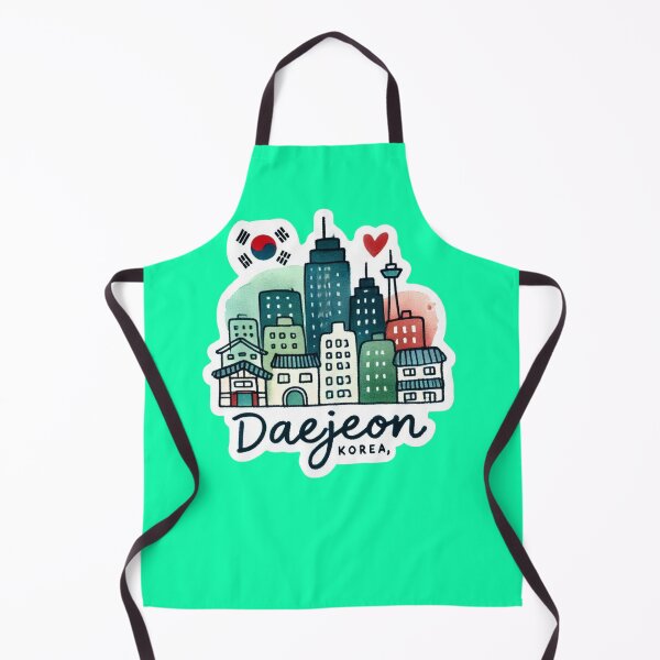 Item preview, Delicate Minimalist Daejeon Skyline Sticker, designed and sold by PaintMeWorld.