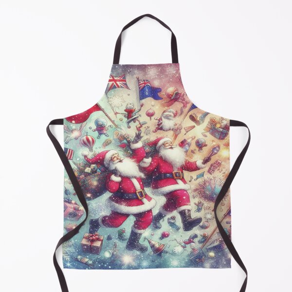 Item preview, Flags and Funky Santas in Wonderland – Perfect Holiday Gift designed and sold by Imaginarium of Chaos falcon88 .