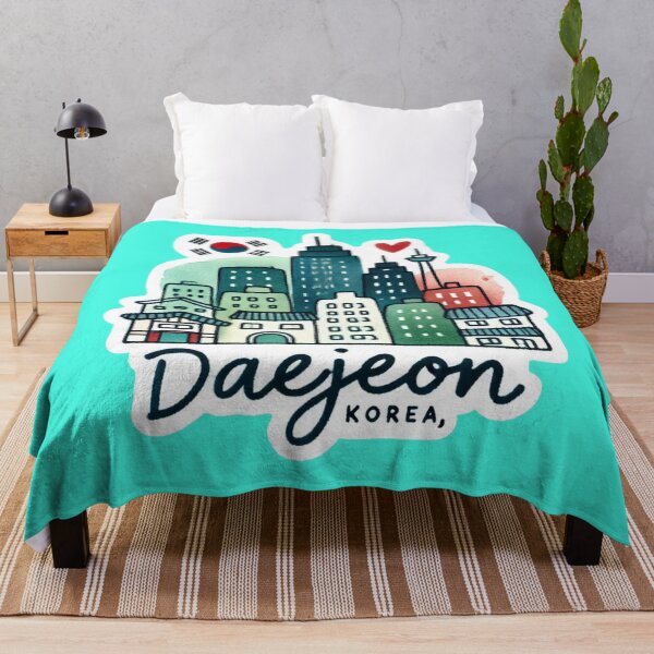 Item preview, Delicate Minimalist Daejeon Skyline Sticker, designed and sold by PaintMeWorld.