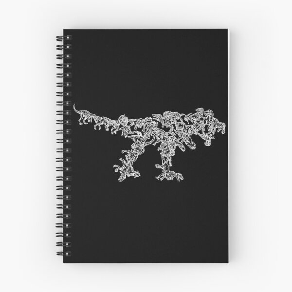 Item preview, Theropoda - T-Rex - White and Black - Evolution - Dinosaurs designed and sold by EvolutionPoster.