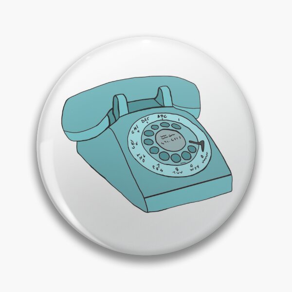 Item preview, Blue Retro Rotary Phone designed and sold by CreepingWillow.