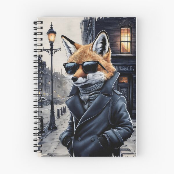 Item preview, Stylish fox in the city. designed and sold by MyHappyArtShop.