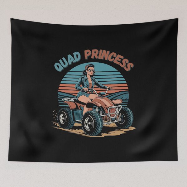 Item preview, Quad Princess - The perfect gift for adventurous women who love quads and off-road thrills! designed and sold by ZyziowskyArt.