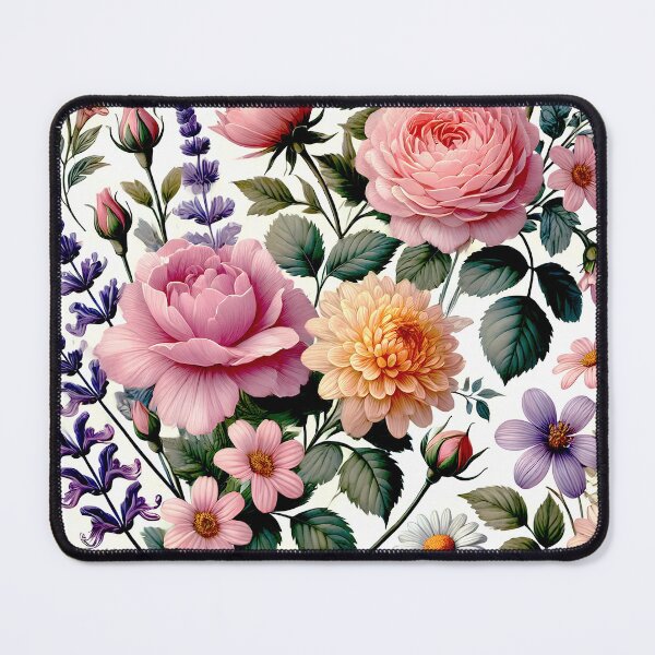 Item preview,  A vibrant, seamless floral pattern with a variety of flowers   designed and sold by S4Graphics.