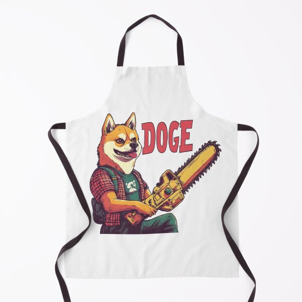 Item preview, DOGE holding a chainsaw designed and sold by SpendieSellers.