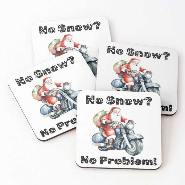 Item preview, Biking Santa - No Snow No Problem designed and sold by ColorfulVertigo.