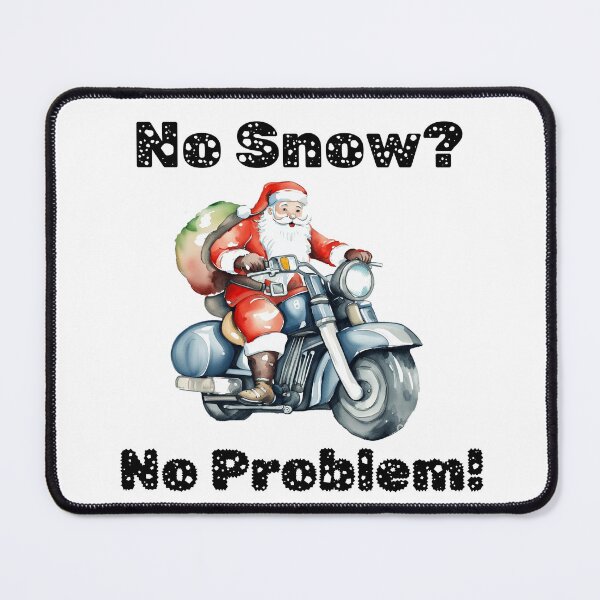 Item preview, Biking Santa - No Snow No Problem designed and sold by ColorfulVertigo.