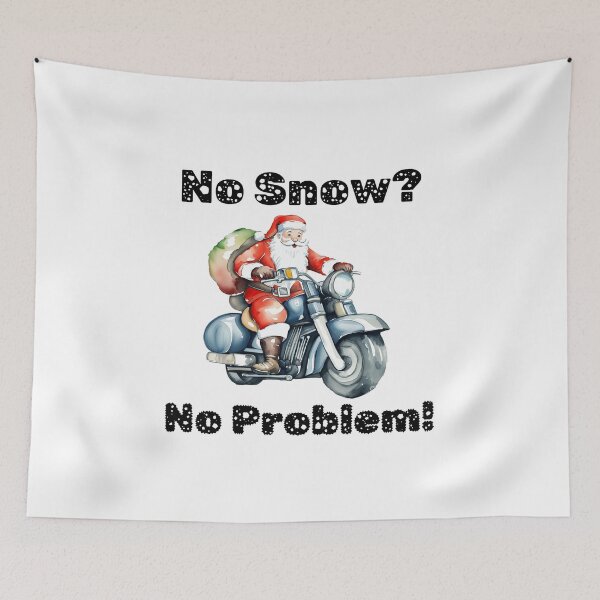 Item preview, Biking Santa - No Snow No Problem designed and sold by ColorfulVertigo.