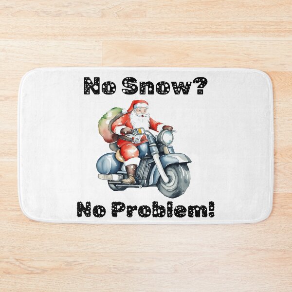 Item preview, Biking Santa - No Snow No Problem designed and sold by ColorfulVertigo.