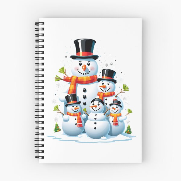 Artikelvorschau, Familie fröhlicher Schneemänner entworfen und verkauft von PrintSparkle.