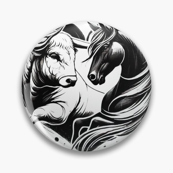 Item preview, bull heart and horse Camargue spirit designed and sold by jeanlouis11430.