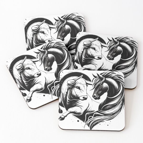 Item preview, bull heart and horse Camargue spirit designed and sold by jeanlouis11430.