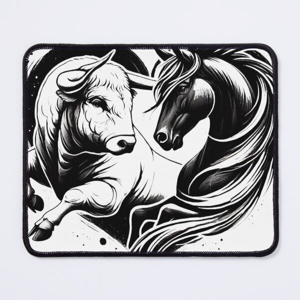 Item preview, bull heart and horse Camargue spirit designed and sold by jeanlouis11430.