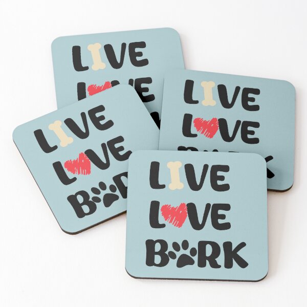 Item preview, Live Love Bark - Funny Dog Lover designed and sold by The High Hippo.