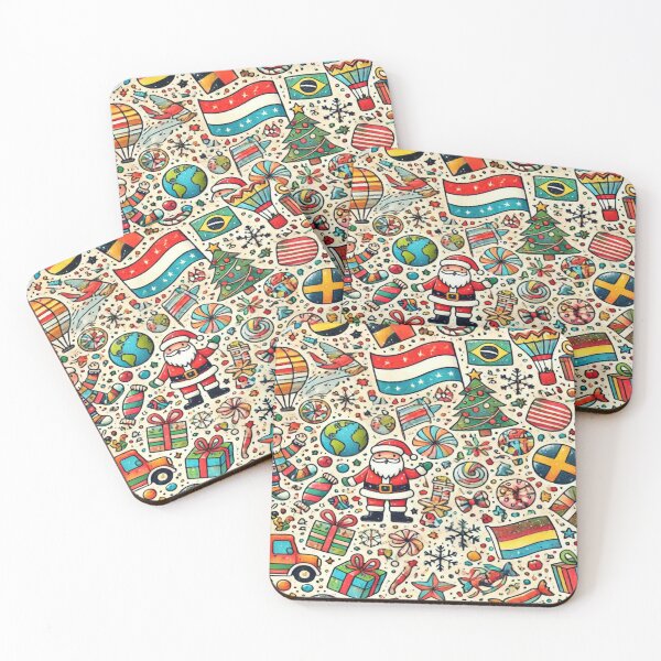 Item preview, Patchwork Flags and Snowflake Whimsy – Perfect Holiday Gift,Cadeau de vacances, Regalo de vacaciones, Festtagsgeschenk designed and sold by Imaginarium of Chaos falcon88 .
