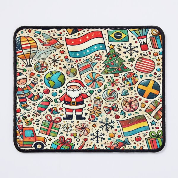 Item preview, Patchwork Flags and Snowflake Whimsy – Perfect Holiday Gift,Cadeau de vacances, Regalo de vacaciones, Festtagsgeschenk designed and sold by Imaginarium of Chaos falcon88 .