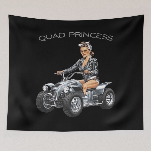 Item preview, Quad Princess - The perfect gift for adventurous women who love quads and off-road thrills! designed and sold by ZyziowskyArt.