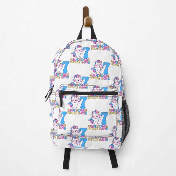 Item preview, Awesome Since 2018 7 Years Old Unicorn 7th Birthday Girl Unicorn Party designed and sold by NicolasMar.