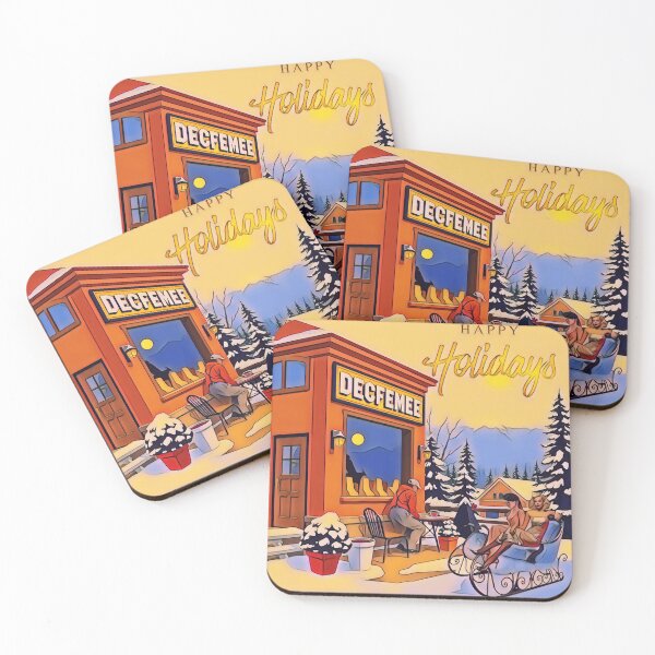 Item preview, Holiday Coffee Shop Art AmberLand  designed and sold by AJT7rb.