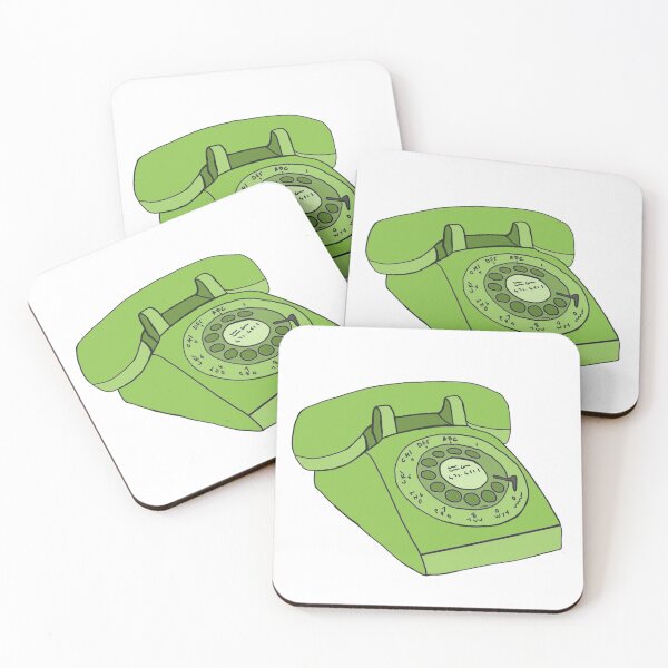 Item preview, Lime Green Retro Rotary Phone designed and sold by CreepingWillow.