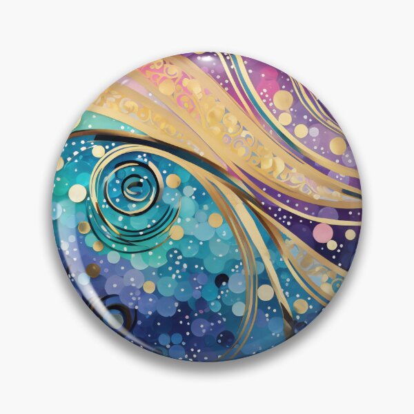 Item preview, Cosmic-inspired waves interlaced with stardust and glitter accents on a dark background. designed and sold by anytka.
