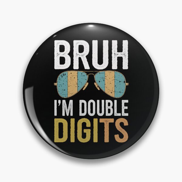 Item preview, Bruh I'm Double Digits 10th Birthday Retro for Preteen Kids designed and sold by Hananiah Merch.