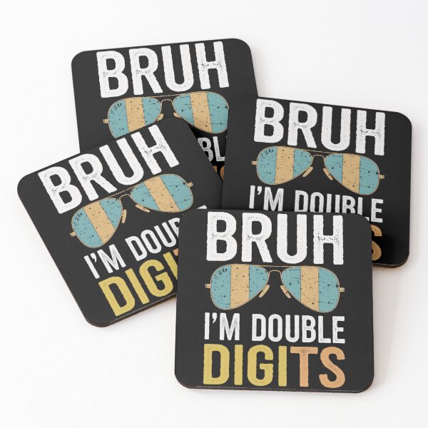 Item preview, Bruh I'm Double Digits 10th Birthday Retro for Preteen Kids designed and sold by Hananiah Merch.
