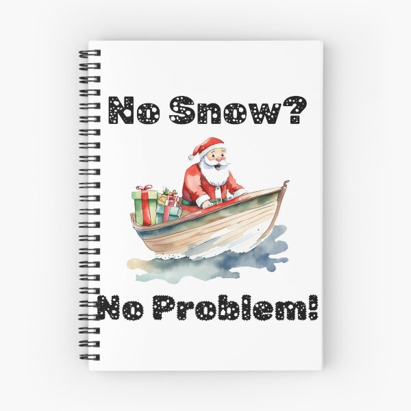 Item preview, Boating Santa - No Snow No Problem designed and sold by ColorfulVertigo.