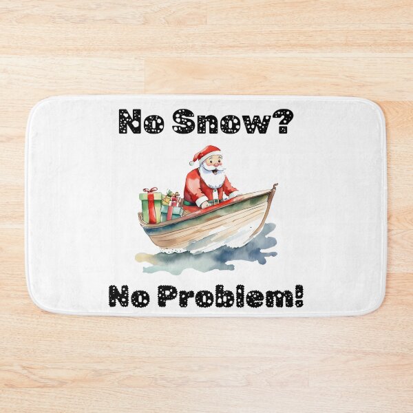 Item preview, Boating Santa - No Snow No Problem designed and sold by ColorfulVertigo.