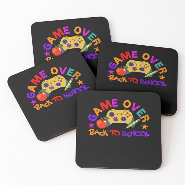 Item preview, Game over Back to School - T-shirt, Sticker, Redbubble designed and sold by bluehatgraphics.